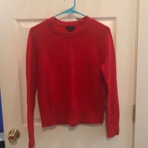 Wool j crew sweater in red
